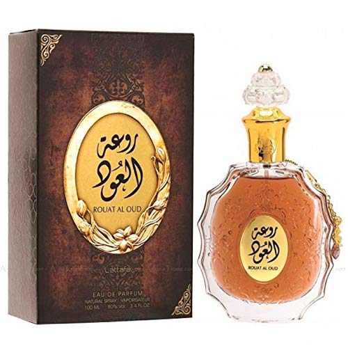 Rouat Al Oud Por Lattafa Perfumes Oriental Rawaat sándalo Cuero Ambergris