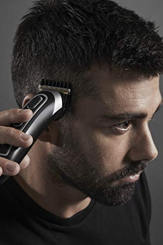 Rowenta multiaccesorios Trim & Style Easy 13 en 1 TN9140 Cuchillas autoafilables titanio para cabello y barba, afeitadora corporal, uso inalámbrico, autonomía de 120 min, resistentes al agua