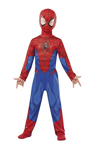 Rubies 640840L SPIDERMAN Marvel - Disfraz infantil clásico de Spider-Man,L (7-8 años)