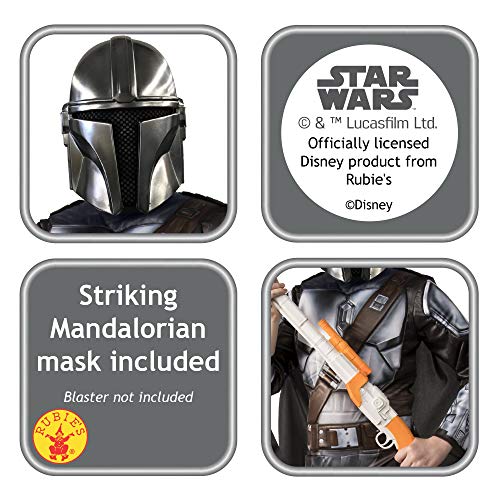 Rubies-Rubie'S Official Disney Star Wars The Mandalorian Disfraz niños, Color como se Muestra, L (10-12 A / 137-149 cm) (300929-L)