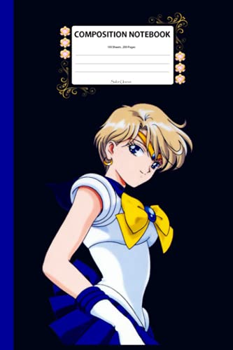 Sailor Uranus: Composition Notebook 100 Lined Pages 6x9 Notebook • Writing Journal • Diary • Notepad ( V11)