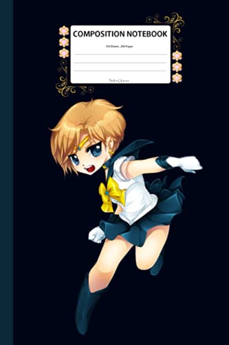 Sailor Uranus: Composition Notebook 100 Lined Pages 6x9 Notebook • Writing Journal • Diary • Notepad ( V8)