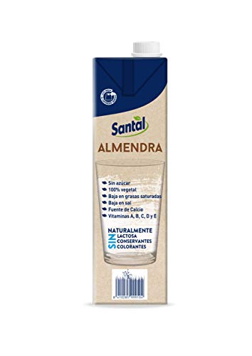 Santal Bebida Vegetal de Almendra, sin Azúcar, 6 x 1L