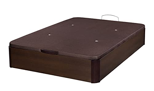 Santino Canapé Abatible Wooden Gran Capacidad Wengué 160x190 cm con Montaje a Domicilio Gratis