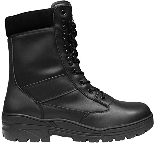 Savage Island Botas Negras Piel Tipo Militar