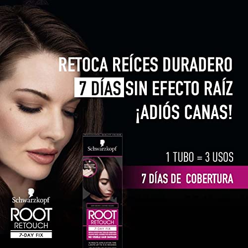 Schwarzkopf Root Retouch - Retoca Raíces duración 7 días, Cubre Canas 7 day fix, Tono Castaño Chocolate