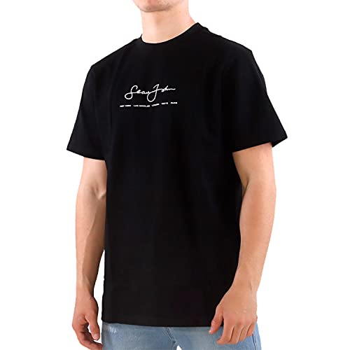 Sean John Classic Logo - Camiseta para hombre Negro M