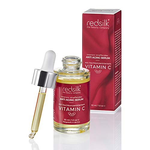 Sérum reafirmante intensivo antienvejecimiento y antiarrugas para el rostro con efecto de vitamina C y botuliino de la marca Red Silk, adecuado para Dermaroller.