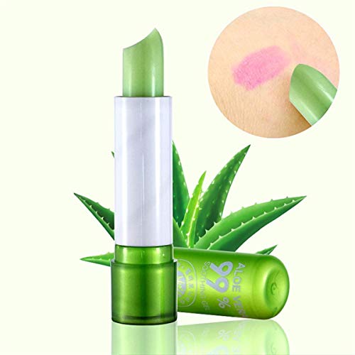 Set 2 Lipstick pintalabios mágico 99% Aloe Vera. Barras de labios hidratante duradero. Cambia de color con la temperatura 2unidades