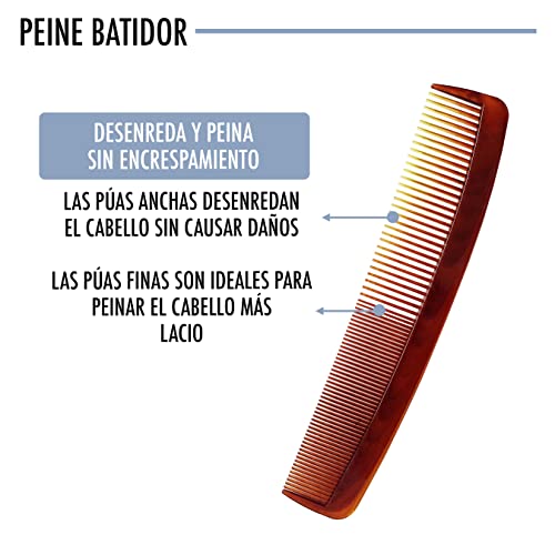 set de peines para todo tipo de pelo 3 Uds. De resina resistente al uso y al calor útil para barbero o peluquería, uso profesional