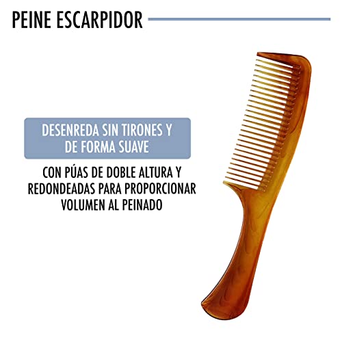 set de peines para todo tipo de pelo 3 Uds. De resina resistente al uso y al calor útil para barbero o peluquería, uso profesional