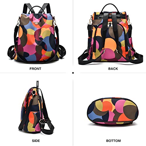 shepretty Mochila Oxford antirrobo Impermeable para Mujer, 4AL911 Colorear