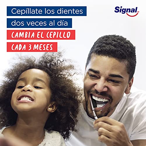 Signal Nature Elements Carbón Pasta de Dientes 2 Unidades + Cepillo de dientes + Enjuage bucal 730 g