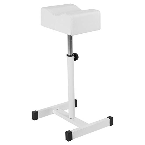 Silla de taburete de pedicura con reposapiés, reposapiés de pedicura, reposapiés Reposapiés Cuidado de pies, silla ajustable Taburete escalonado Silla de taburete blanco