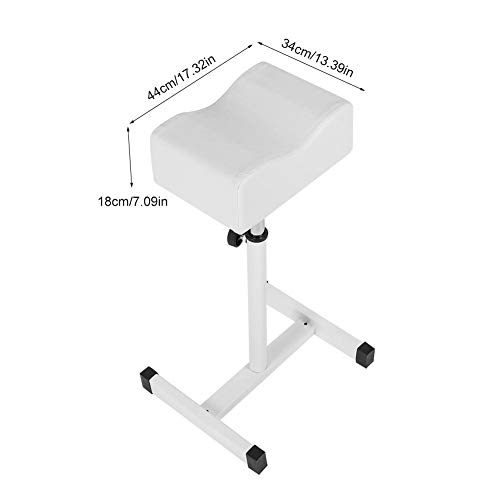 Silla de taburete de pedicura con reposapiés, reposapiés de pedicura, reposapiés Reposapiés Cuidado de pies, silla ajustable Taburete escalonado Silla de taburete blanco