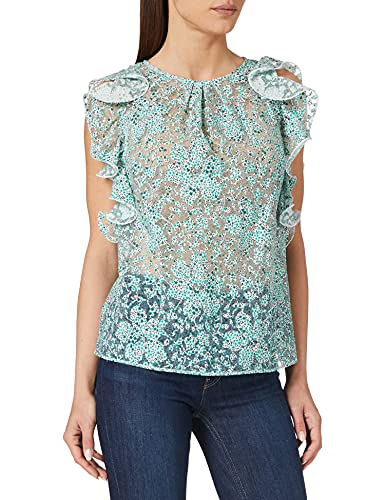 Sisley Blouse 5IOF5QER6 Blusa, Multicolor 83q, M para Mujer