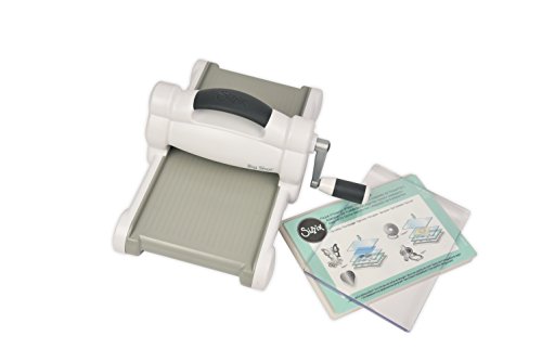 Sizzix 660200-Máquina de Troquelado Manual para Manualidades, álbumes de Recortes y Tarjetas, Apertura de 15,24 cm, Blanco, Única