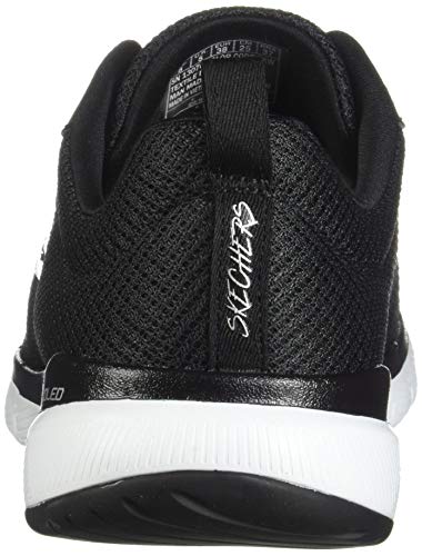 Skechers Flex Appeal 3.0 First Insight, Zapatillas Mujer, Black/White, 38 EU