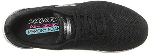 Skechers Flex Appeal 3.0 First Insight, Zapatillas Mujer, Black/White, 38 EU