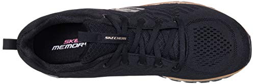 Skechers Graceful Get Connected, Zapatillas Mujer, Black, 36.5 EU