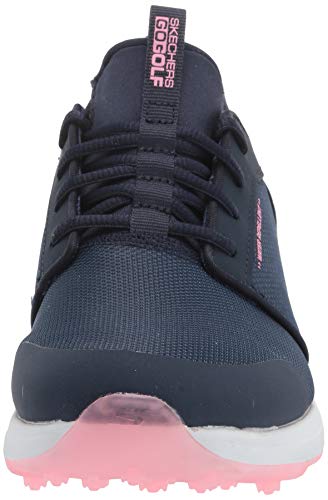 Skechers MAX Sport, Zapatilla de Golf Mujer, Navy Pink, 37 EU