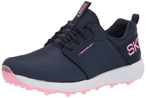 Skechers MAX Sport, Zapatilla de Golf Mujer, Navy Pink, 37 EU