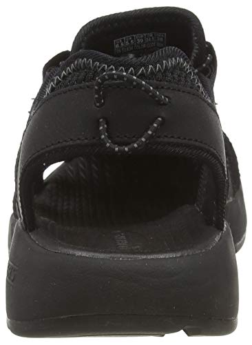 Skechers Melbo-Journeyman 2, Sandalias de Gladiador Hombre, Negro (BBK Black Leather/Mesh/Trim), 45 EU