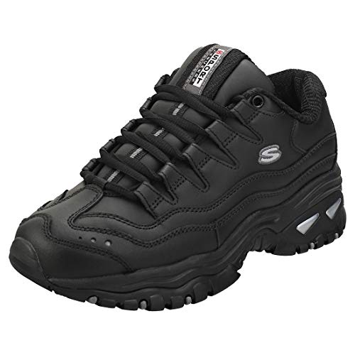 Skechers Sport-Energy, Zapatillas Mujer, Negro (BBK Black Smooth Leather), 39 EU