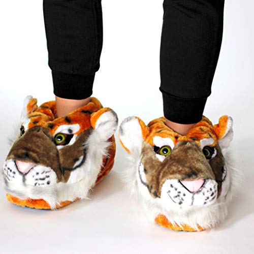 Sleeper'z - Tigre - Zapatillas de casa Animales Originales y Divertidas - Adultos y Niños - Hombre y Mujer - 42/44 (XL)