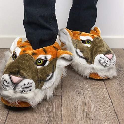 Sleeper'z - Tigre - Zapatillas de casa Animales Originales y Divertidas - Adultos y Niños - Hombre y Mujer - 42/44 (XL)