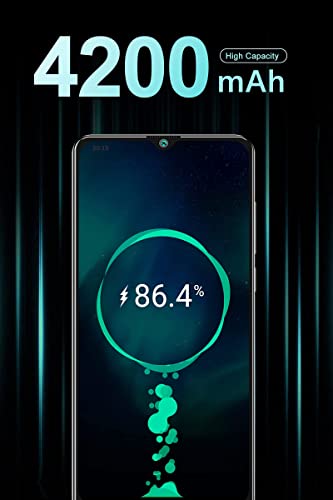 Smartphone Barato Libre 4G, Teléfono Móvil Bueno HAFURY K30 3GB RAM+64GB ROM 6,5'' HD+ Pantalla Dotdisplay Cámara Cuadrúple 20MP 4200mAh Batería, Dual SIM Face ID con NFC GPS Android 10, Negro