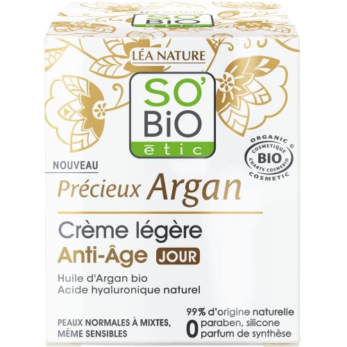 SO'BiO étic Précieux Argan Crème de Jour Anti-Age