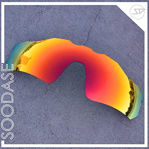 SOODASE Para Oakley Radar EV Path Gafas de sol Rojo Lentes de repuesto polarizadas