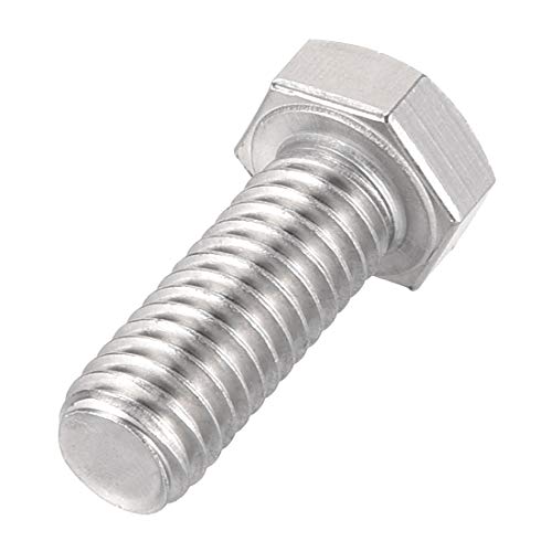 sourcing map Tornillo Fijador 3/8-16X1" La Cabeza Hexagonal De 304 Acero Inoxidable 5Pcs