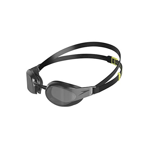 Speedo Fastskin Elite Mirror Gafas de Natación, Unisex Adulto, Negra/Gris, Talla Única