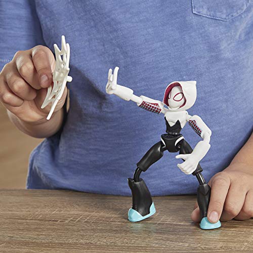 Spiderman Bend and Flex Figura Ghost Spider 15 cm, Color (Hasbro E76885X0)