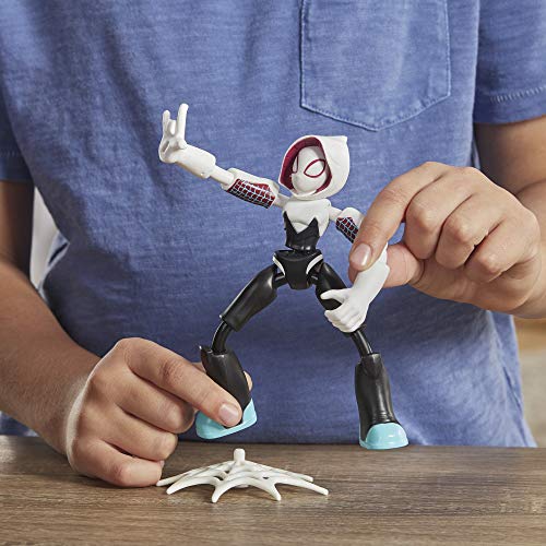 Spiderman Bend and Flex Figura Ghost Spider 15 cm, Color (Hasbro E76885X0)