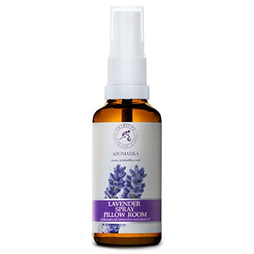 Spray de Almohada 50 ml - Spray de Aromaterapia de Lavanda - 100% Pura Aceite Esencial de Lavanda - Ideal para Yoga - Relajación - Sueño y Spray para Habitación - Natural Lavanda Pillow Mist