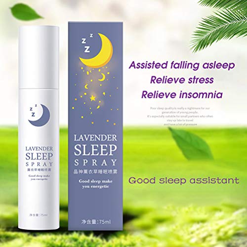 Spray de lavanda para dormir profundo Calm Deep Sleep Mist Spray de almohada Aceites esenciales de lavanda Terapia para el insomnio Ayuda para dormir Spray de almohada Alivio del estrés y sueño