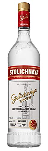 Stolichnaya Vodka - Botella de Vodka Premium de 1 Litro