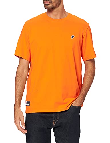 Superdry Code Essential tee Camiseta, Denver Orange, XXL para Hombre