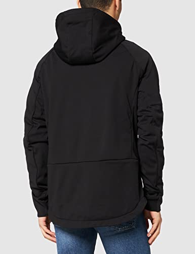 Superdry Mountain Hybrid Zip Hood Sudadera con Capucha, Negro, M para Hombre