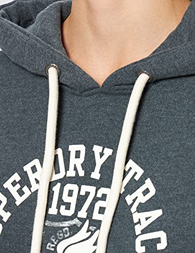 Superdry T&F Hood Sudadera con Capucha, Pine Marl, L para Mujer