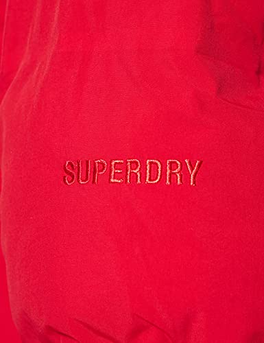 Superdry Train Boxy Puffer Chaqueta, Tango Red, XS para Mujer