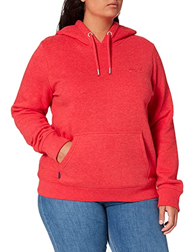 Superdry Vintage Logo Emb Hoodie Sudadera con Capucha, Papaya Marl, XS para Mujer