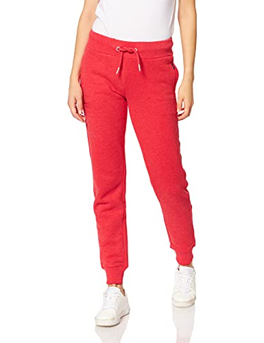 Superdry Vintage Logo EMB Jogger Pantalones Informales, Papaya Marl, L para Mujer