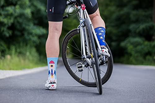 Support Calcetines de ciclismo para hombre, tecnología The Rocket, 6-7 UK / 39-41 EU