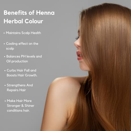 SVATV Henna Color de cabello Marrón con 9 Hierbas II Cabello Mehndi, Color de cabello natural II 227g, 0.5 lb, 08 oz