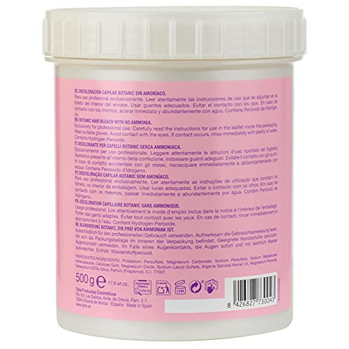 Tahe Botanic Decoloración para Cabello sin Amoniaco, 500 g (Bote de plástico)