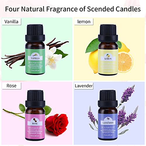 Tanshtechy Herramienta para Velas de Bricolaje, Velas Perfumadas de Regalo,Kit de Fabricación para Velas Perfumadas